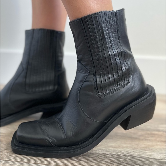 Alohas Ranch black western cowboy boots SZ 42/11 - Picture 14 of 15